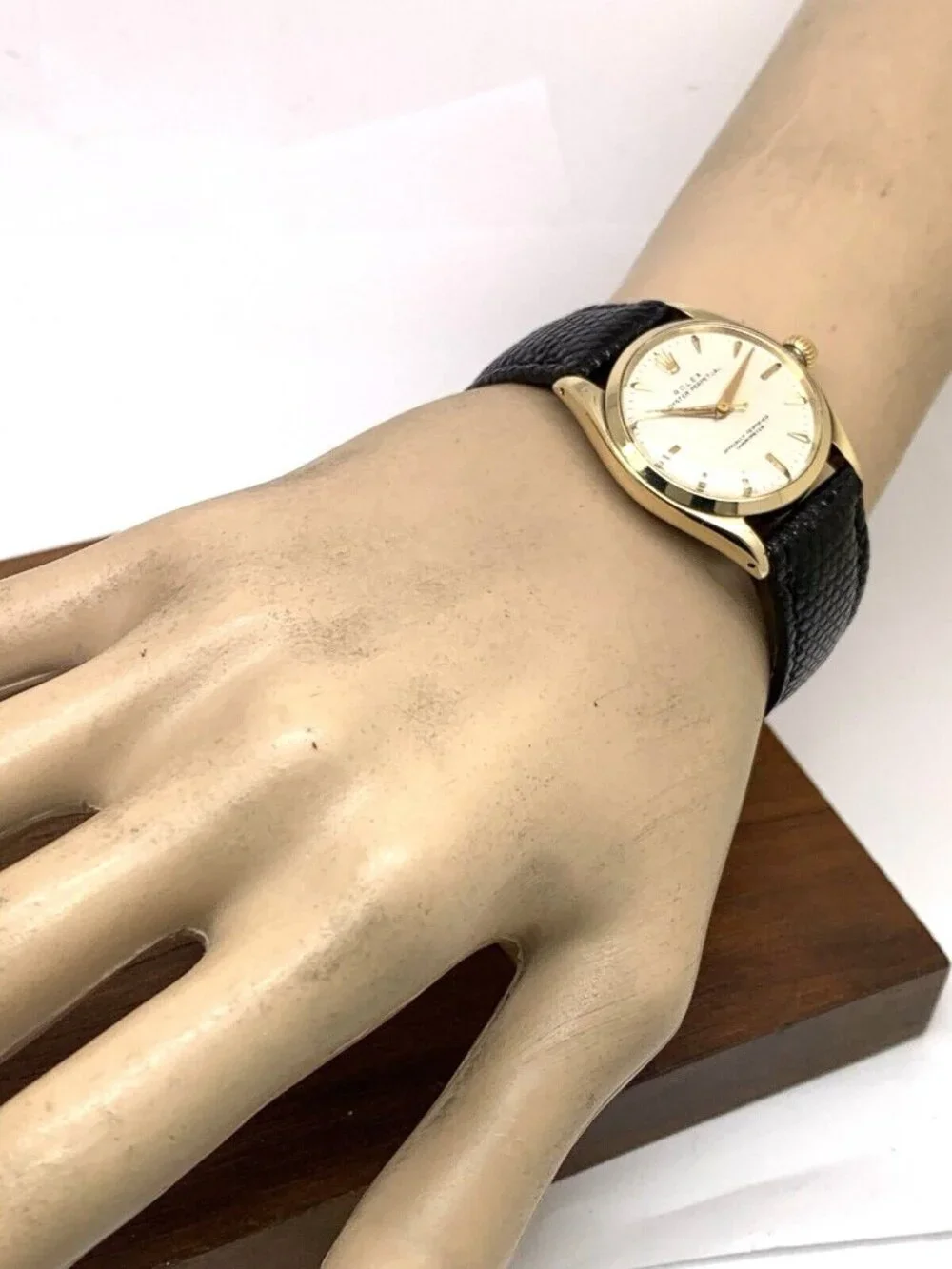 Rolex Oyster Perpetual Women's Watch 6548 Swiss Automatic 14k Gold Case 30mm